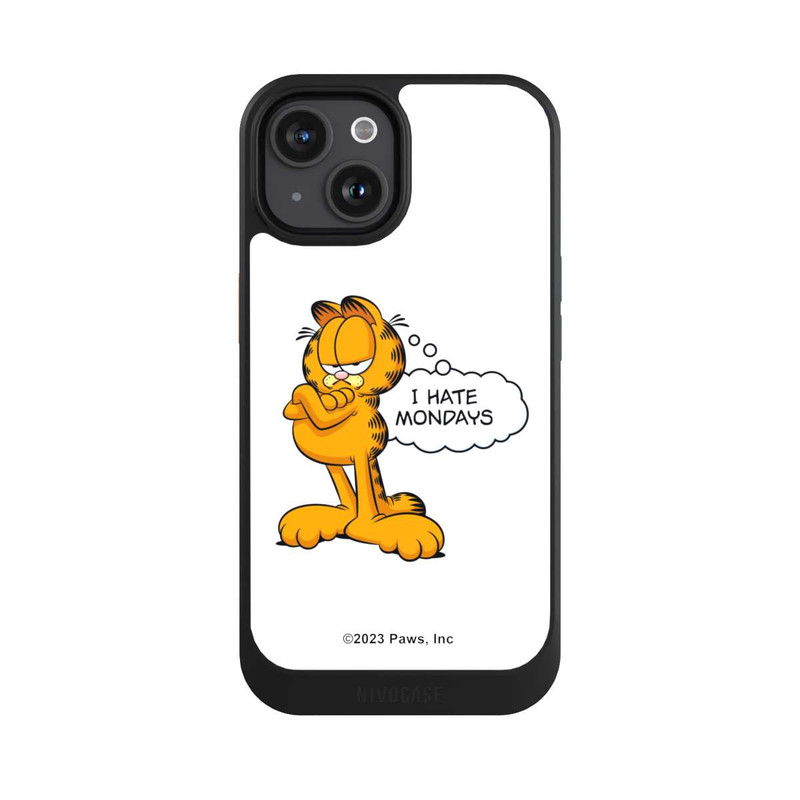 iPhone 15 NIVOcore Garfield I Hate Mondays White