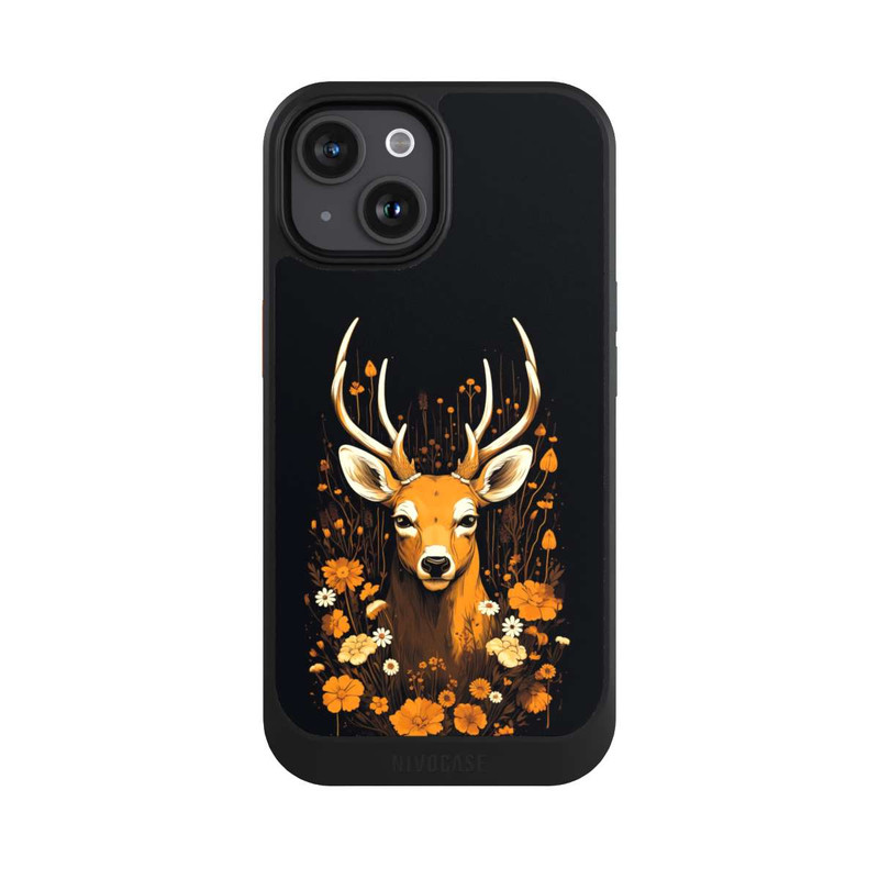 iPhone 15 NIVOcore Deer Flowers Big