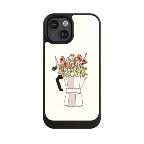 Apple iPhone 15 NIVOcore Moka Blumen