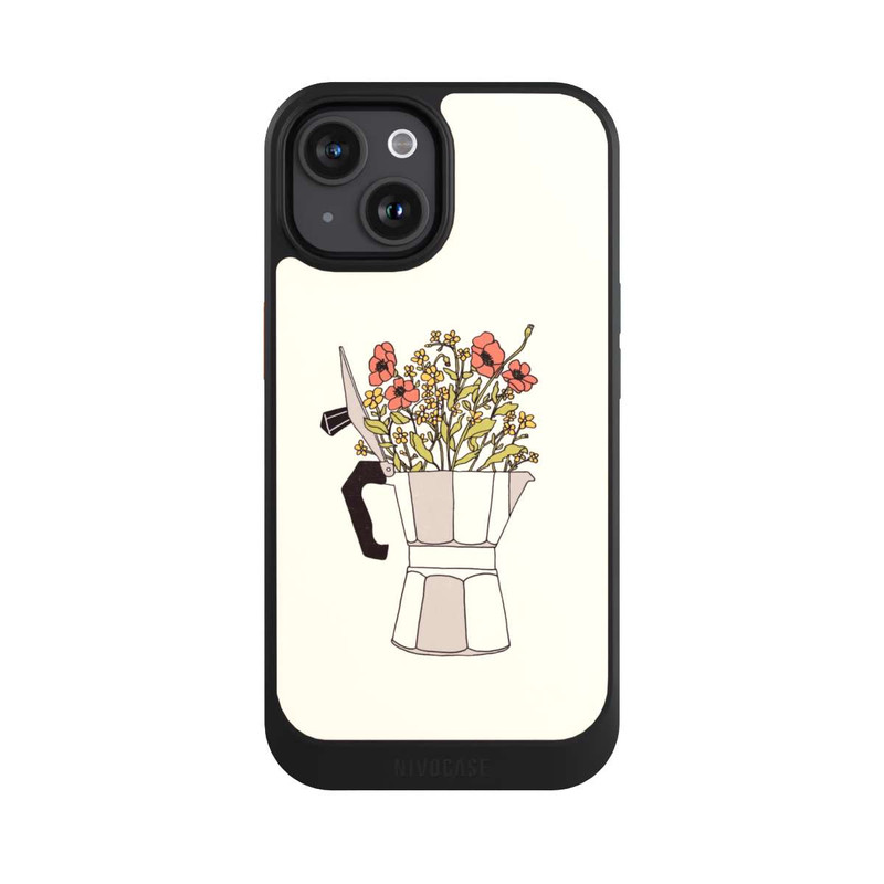 iPhone 15 NIVOcore Moka Flowers