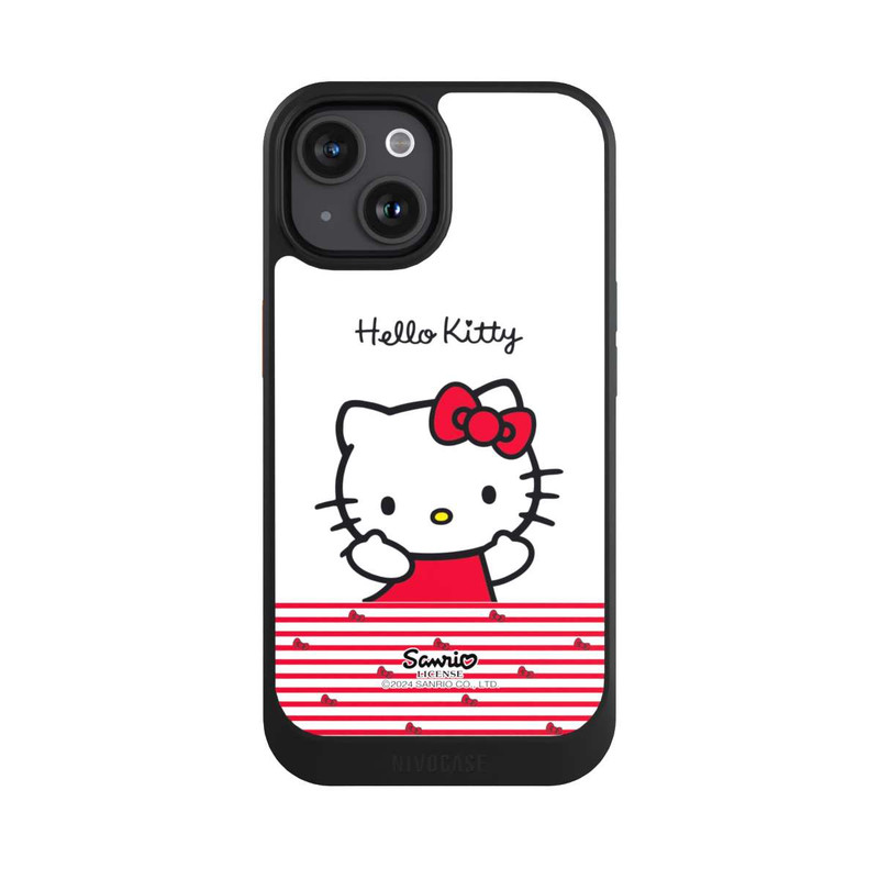 iPhone 15 NIVOcore Hello Kitty Lines and Bows 