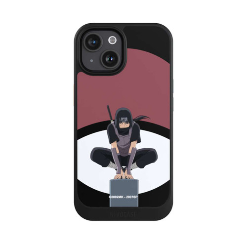 Apple iPhone 15 NIVOcore Itachi Uchiha Symbol schwarz