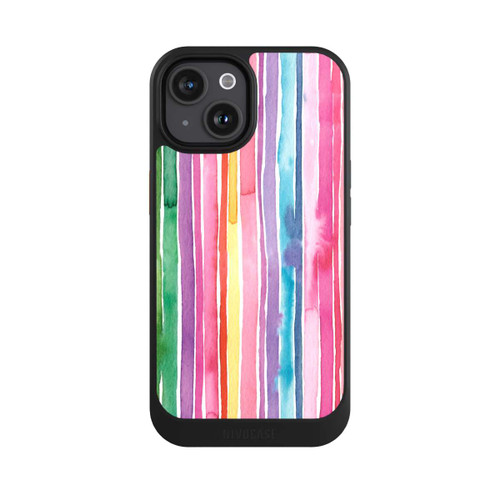 Apple iPhone 15 NIVOcore Camouflage Regenbogenstreifen