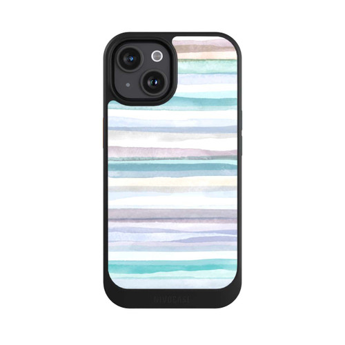 Apple iPhone 15 NIVOcore Pastellfarbene Streifen Blau