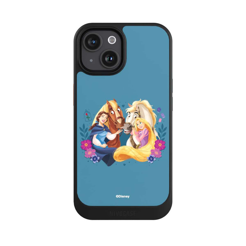 iPhone 15 NIVOcore Disney Princess Belle and Rapunzel with Horses