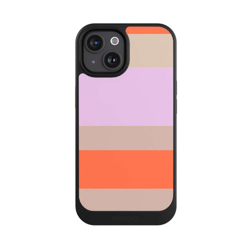 Apple iPhone 15 NIVOcore Moca Lila Orange Stripes