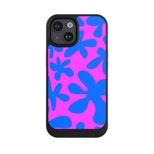 Apple iPhone 15 NIVOcore Dopamin Flowers Blue