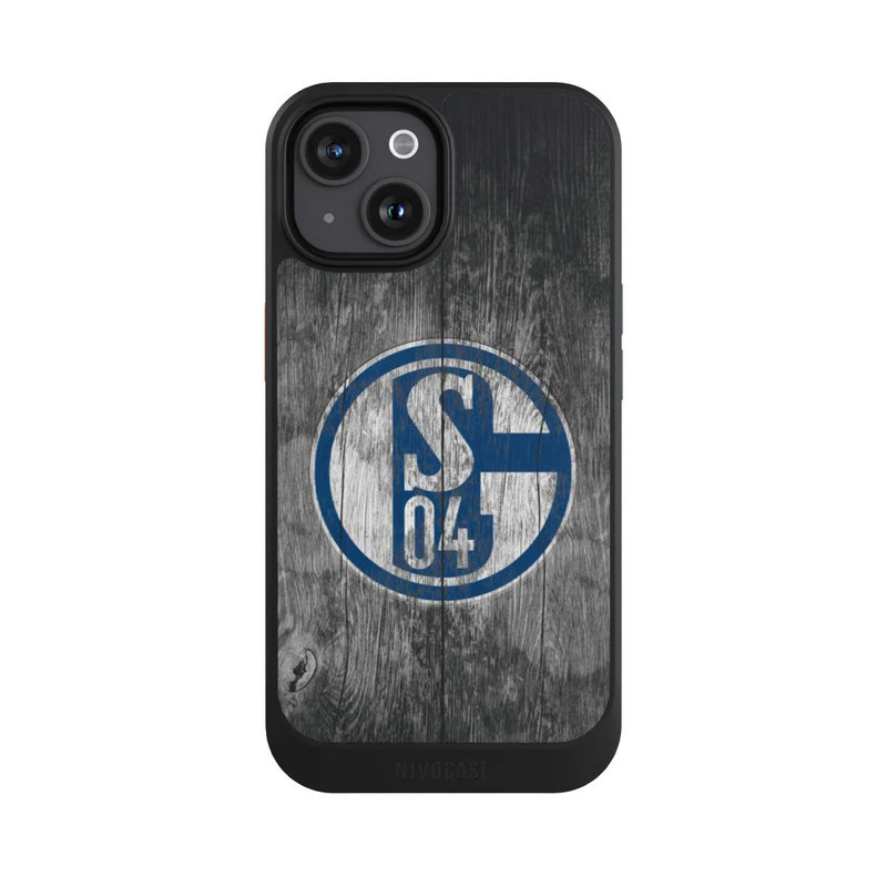 iPhone 15 NIVOcore Schalke 04 Holz Look