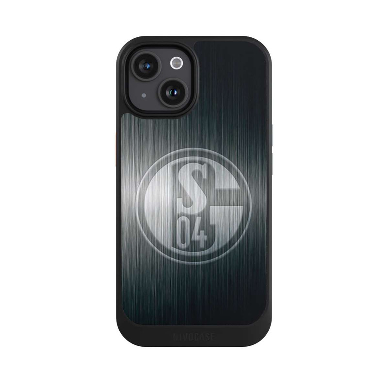 iPhone 15 NIVOcore Schalke 04 Metall Look