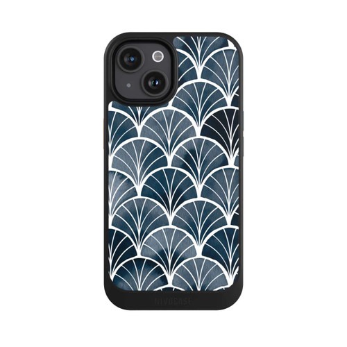 Apple iPhone 15 NIVOcore Botanische Brise Art Deco Grau