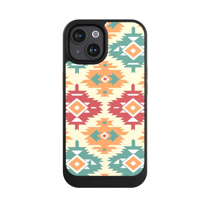 iPhone 15 NIVOcore Modern Tribal Boho Aztec Geometric Design 1