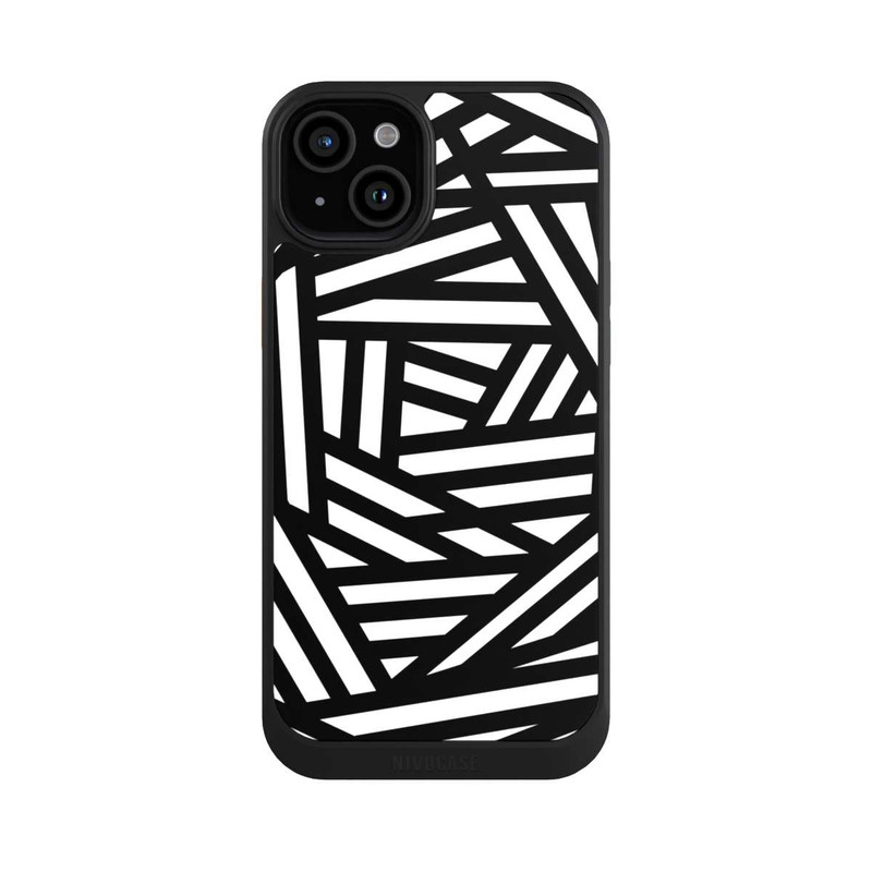 iPhone 15 Plus NIVOcore Simplement noir et blanc1