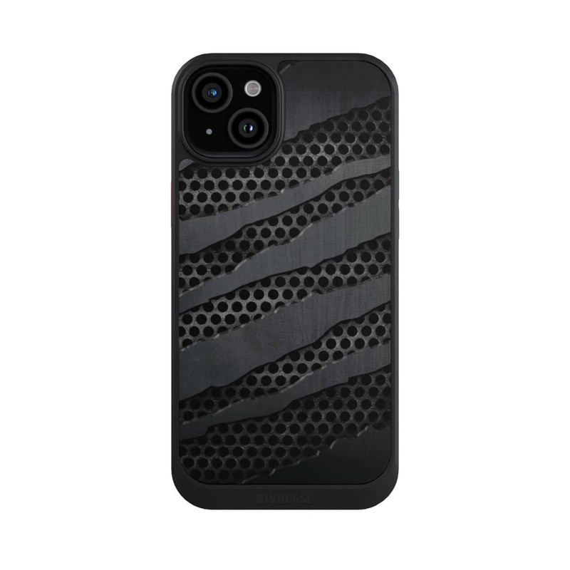 iPhone 15 Plus NIVOcore Grey Metal Scratches
