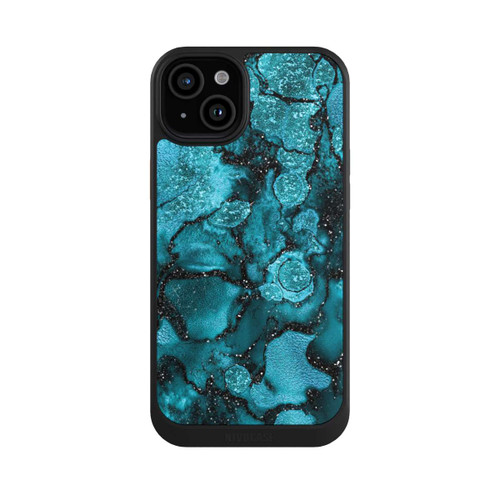 Apple iPhone 15 Plus NIVOcore Paillettes Bleues
