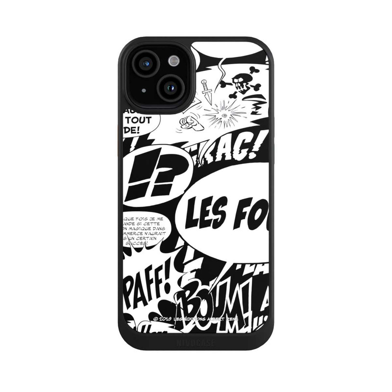 iPhone 15 Plus NIVOcore Bulles BD Astérix Noir