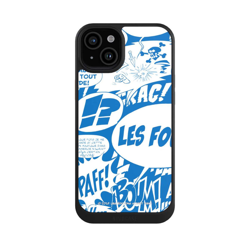 iPhone 15 Plus NIVOcore Bulles BD Astérix Bleu