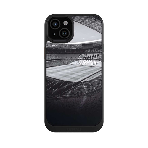 Apple iPhone 15 Plus NIVOcore Stadion FC Bayern - Black White