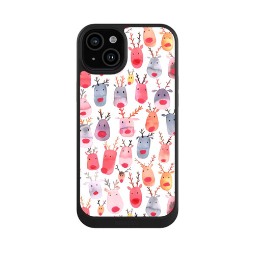 Apple iPhone 15 Plus NIVOcore  Niedliches Rentieraquarell