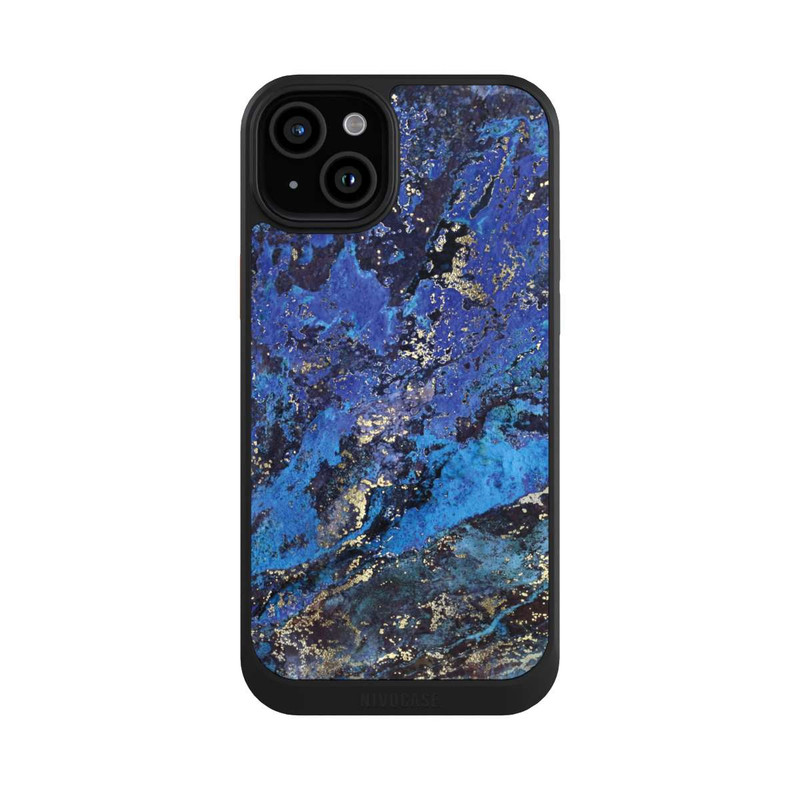 iPhone 15 Plus NIVOcore Lapislazuli blau und gold