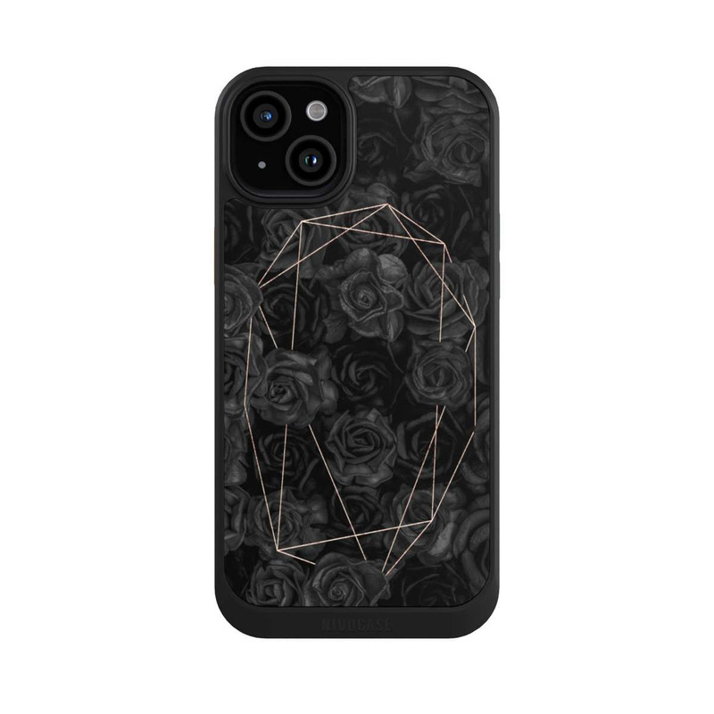 iPhone 15 Plus NIVOcore Schwarze Rosen