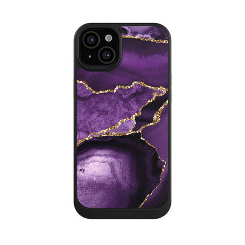 Apple iPhone 15 Plus NIVOcore Lila Marmor Landschaft
