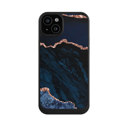Apple iPhone 15 Plus NIVOcore Nacht Blau Marmor Landschaft