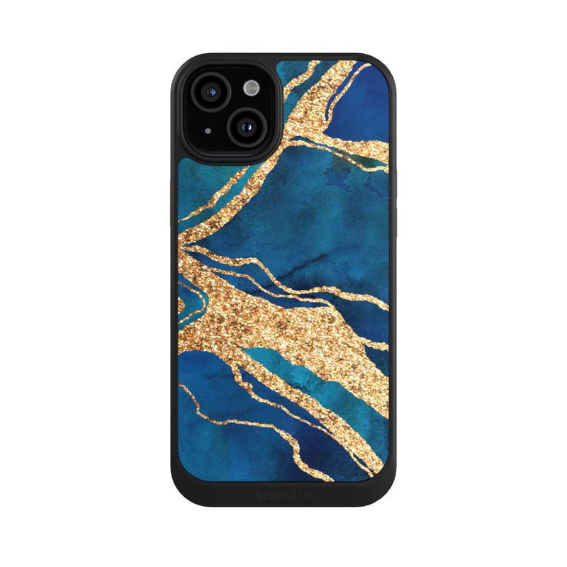 iPhone 15 Plus NIVOcore Edelstein Blaugold