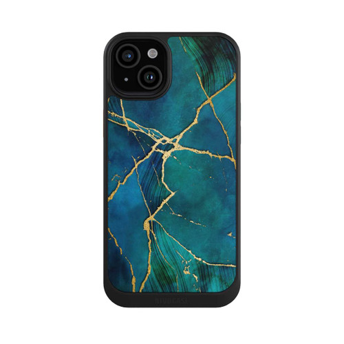 Apple iPhone 15 Plus NIVOcore Mineralischer Glamourlook Blaugold