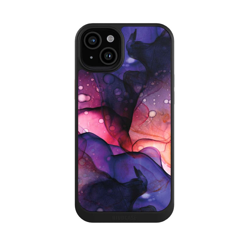 iPhone 15 Plus NIVOcore Art Liquide Violet Rose
