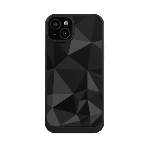 Apple iPhone 15 Plus NIVOcore Polygonmuster schwarz