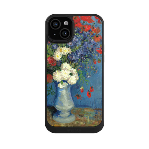 Apple iPhone 15 Plus NIVOcore Stillleben Vase mit Kornblumen und Mohnblumen von Vincent Van Gogh