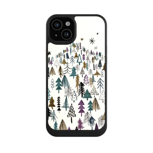 Apple iPhone 15 Plus NIVOcore Bergbäume Wald Lila