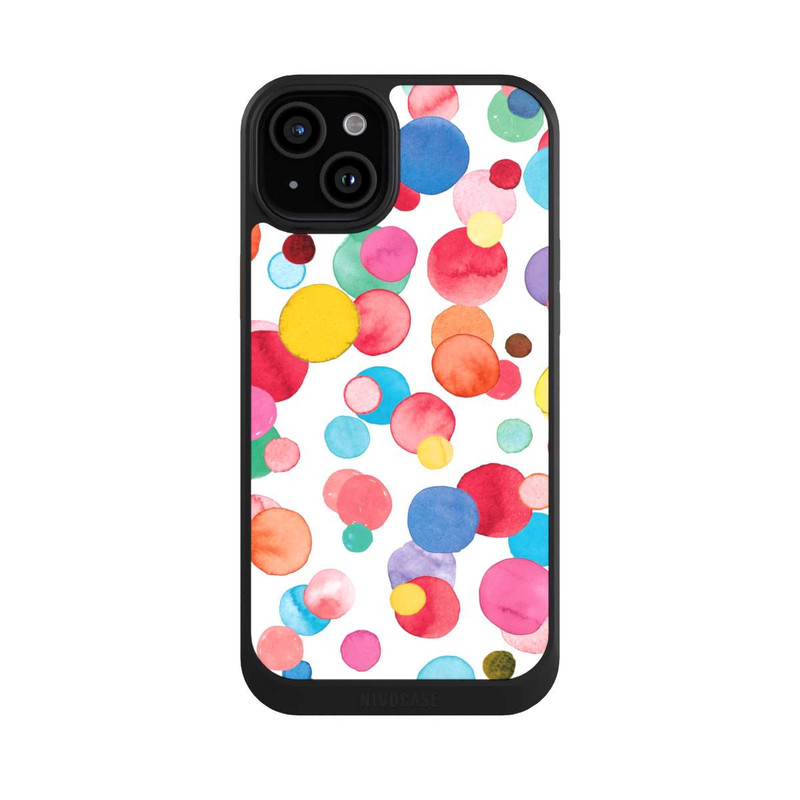 iPhone 15 Plus NIVOcore Aquarelle à pois d’été