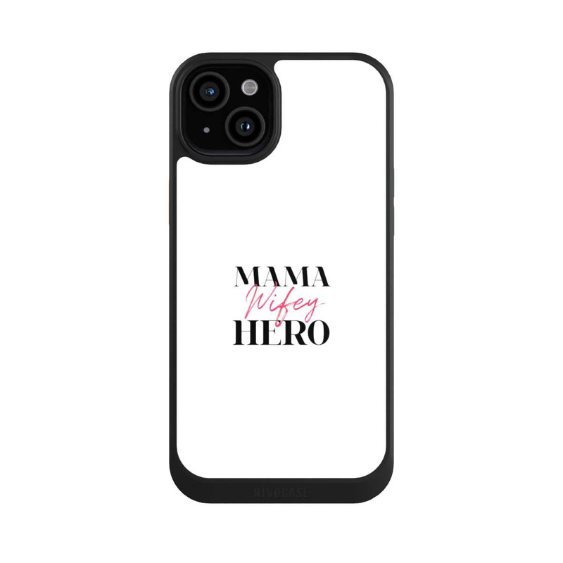 iPhone 15 Plus NIVOcore Mama Wifey Hero White