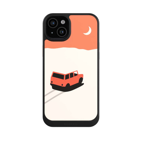Apple iPhone 15 Plus NIVOcore Auto in der Wüste