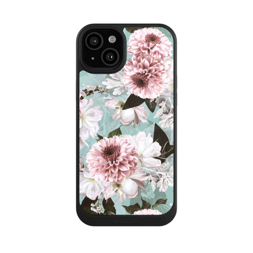 Apple iPhone 15 Plus NIVOcore Blumentapete Barockblau