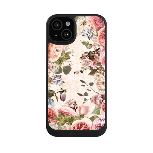 Apple iPhone 15 Plus NIVOcore Blumenrahmen Pfingstrosen Pastell