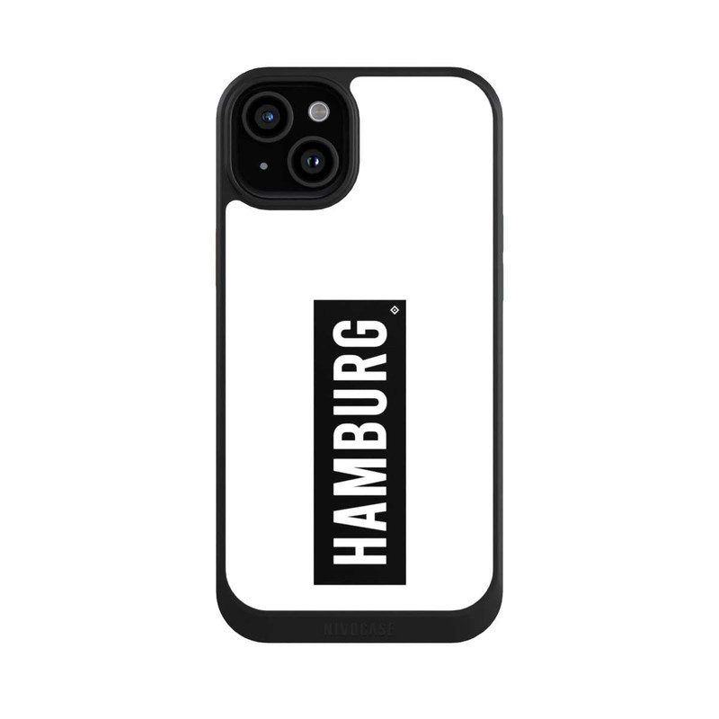 iPhone 15 Plus NIVOcore HSV Hambourg noir et blanc