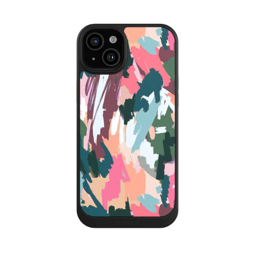 Apple iPhone 15 Plus NIVOcore Abstrakte künstlerische Textur Rosa