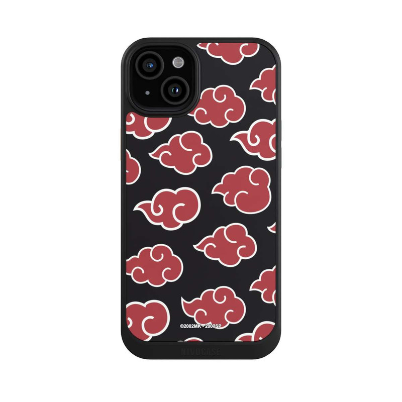 iPhone 15 Plus NIVOcore Akatsuki Pattern Black Big