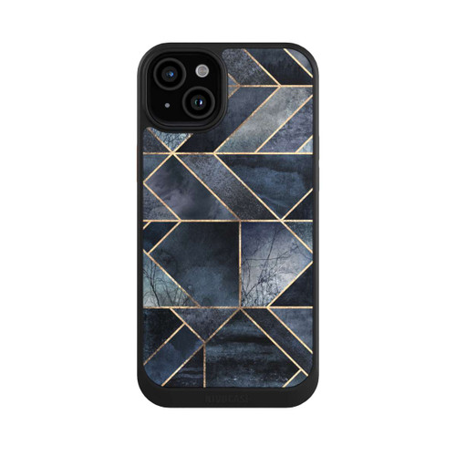 Apple iPhone 15 Plus NIVOcore Abstraktes Natur-Dunkelblau
