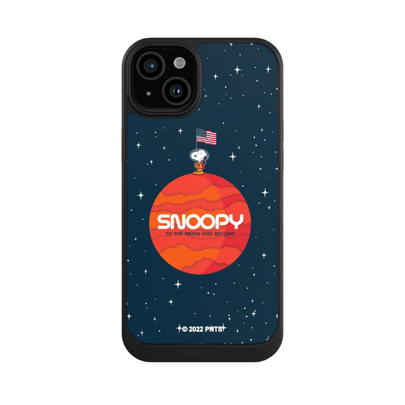 iPhone 15 Plus NIVOcore Snoopy Space Traveller Orange