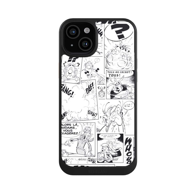 iPhone 15 Plus NIVOcore BD Astérix Blanc & Noir