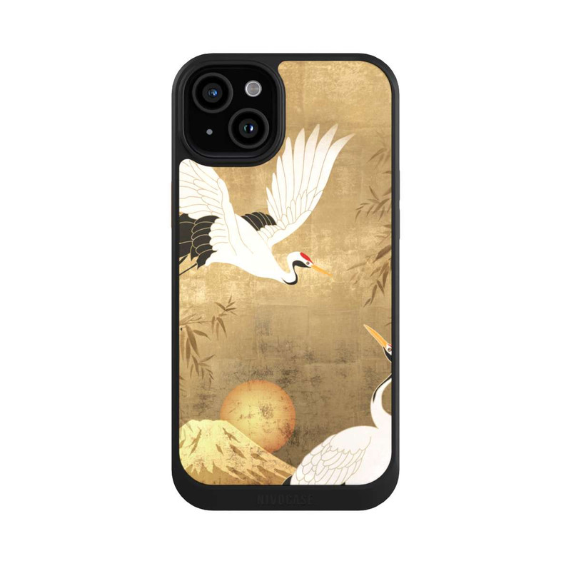 iPhone 15 Plus NIVOcore Grues Japonaises Or 2