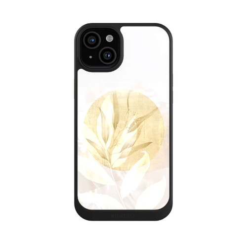 Apple iPhone 15 Plus NIVOcore Boho Gold Blumen Kunst