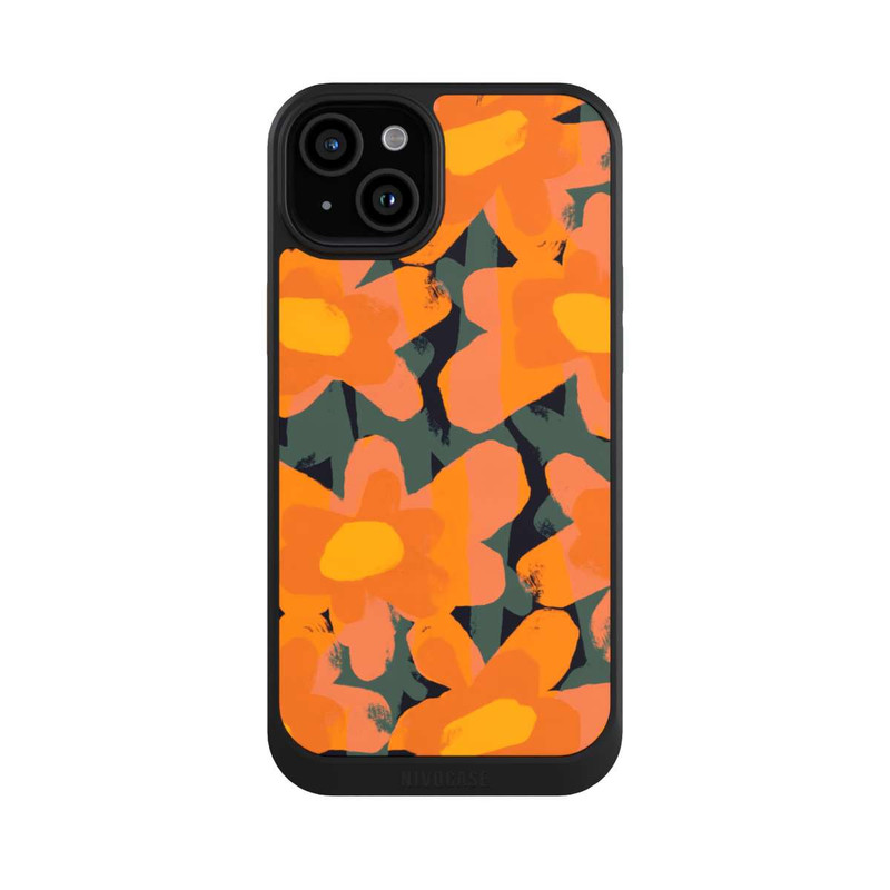 iPhone 15 Plus NIVOcore Prairie Fleurie Orange
