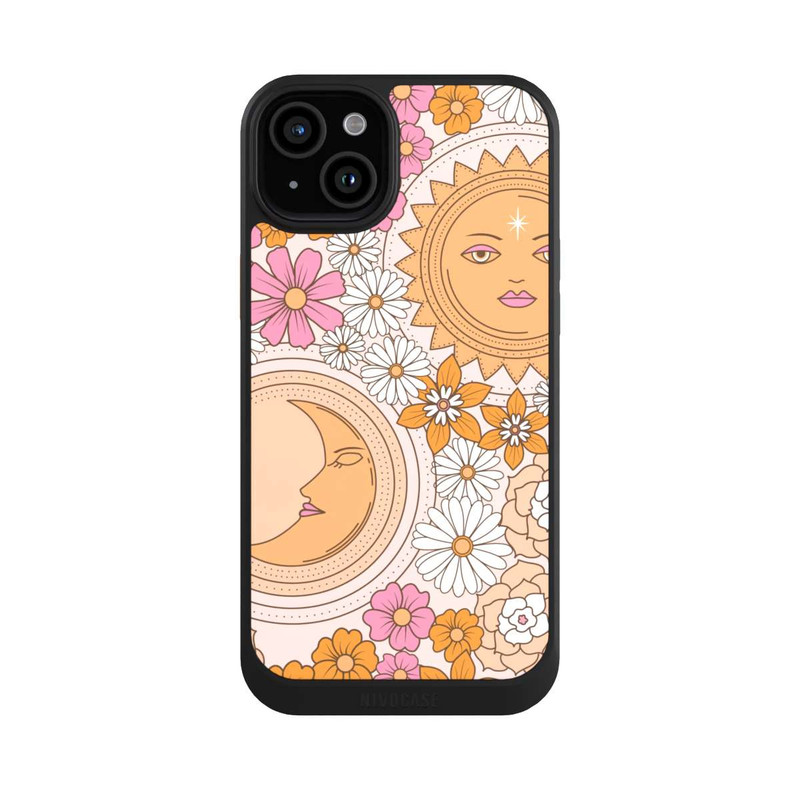 iPhone 15 Plus NIVOcore Fleurs Soleil & Lune