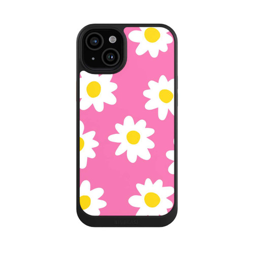Apple iPhone 15 Plus NIVOcore Gänseblümchenmuster rosa