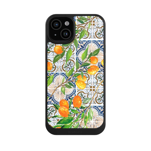 Apple iPhone 15 Plus NIVOcore Griechische Orangen Muster