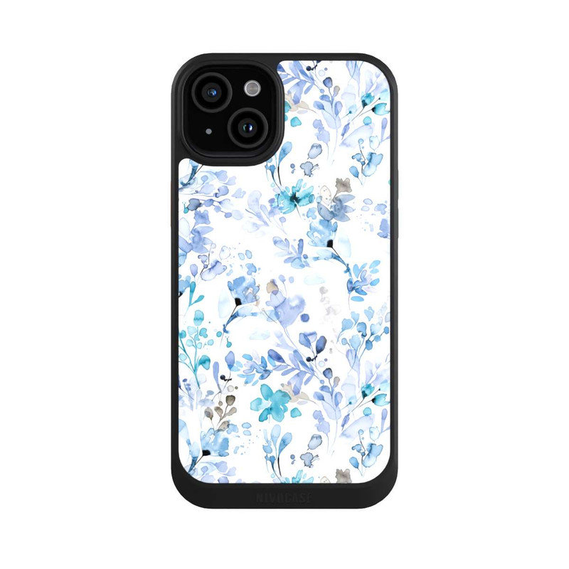 iPhone 15 Plus NIVOcore Spring Weeds Blue